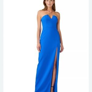 Aidan by Aidan Mattox Royal Blue Maxi Dress NWT size 4